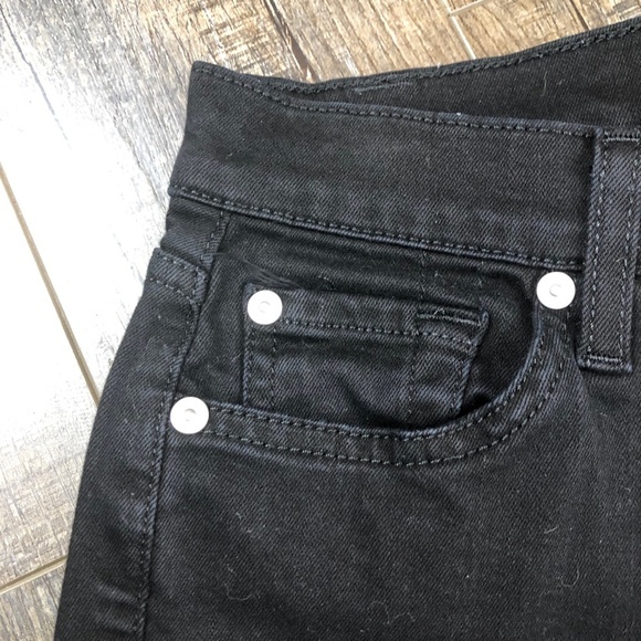7 For All Mankind Black Skinny Jeans Pants Denim ((size 24)) - Picture 5 of 8